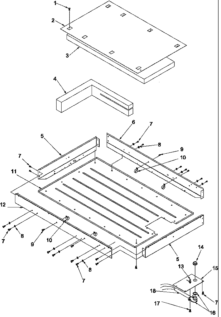 HEATER BOX ASSY Diagram and Parts List for AK2H30E4 P1131591N E Amana Cooktop