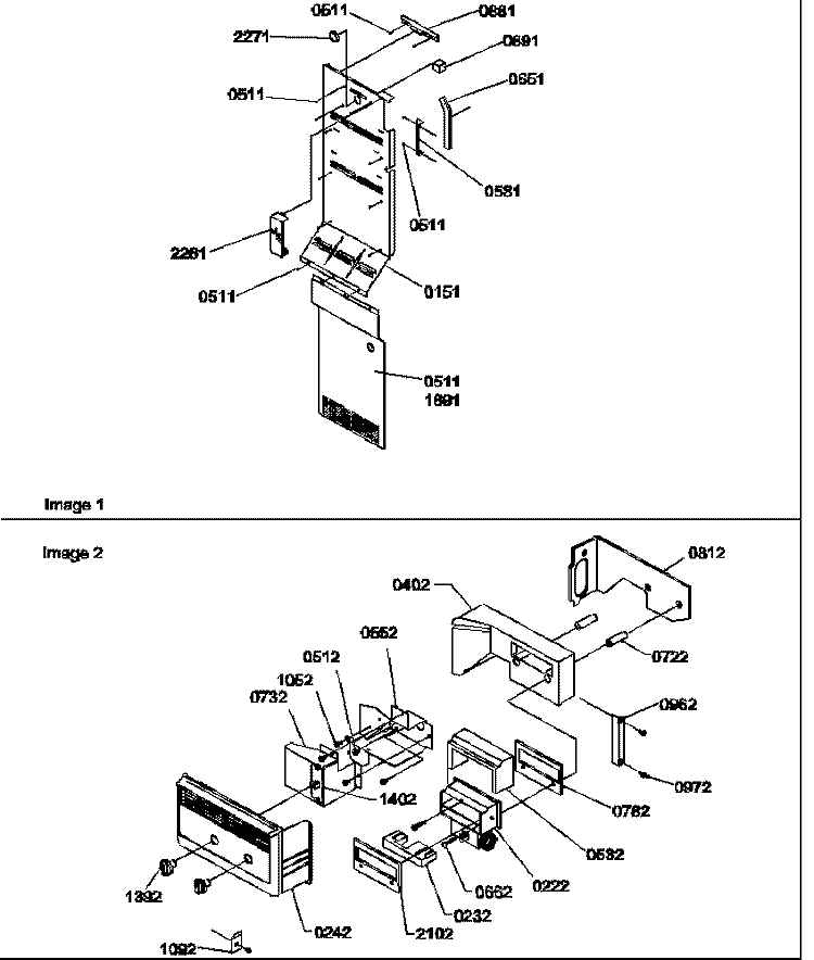 ICE MAKER / CONTROL ASSY Diagram and Parts List for 58632 P1317501W W Litton Refrigerator