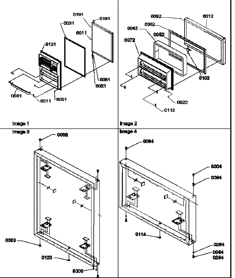 DOOR ASSEMBLIES Diagram and Parts List for TXI18VE P1302402W E Amana Refrigerator