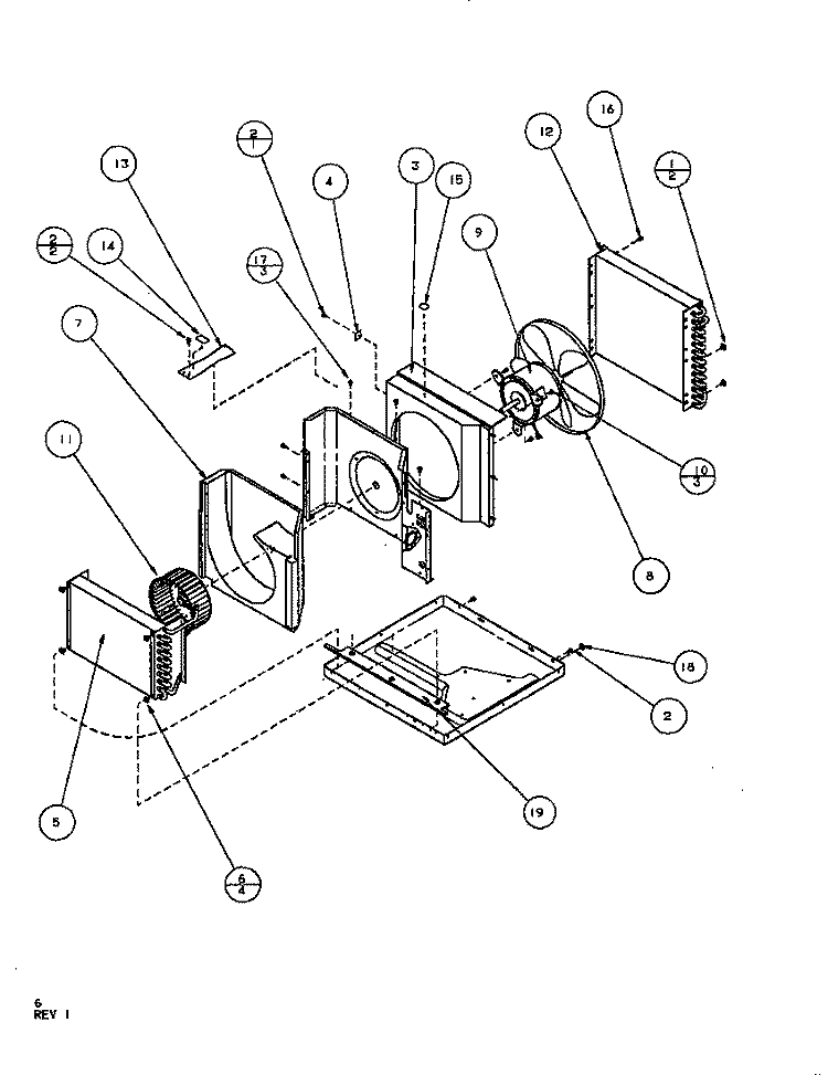 FAN Diagram and Parts List for 10C2MT P1114203R Amana Air Conditioner