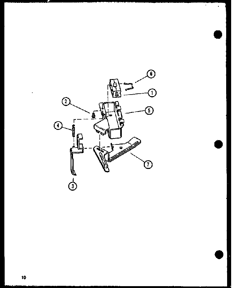 Section 10 Diagram and Parts List for LWD973W P1122803WW Amana Washer