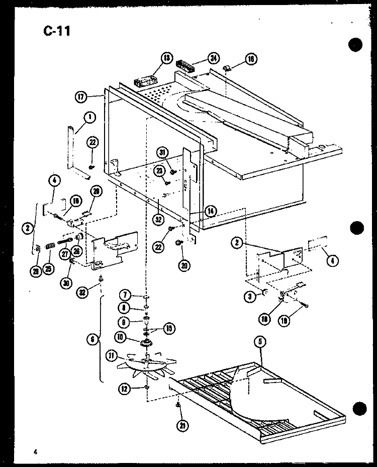 Page 1 Diagram and Parts List for CRRL-9TB P7521403M Amana Microwave