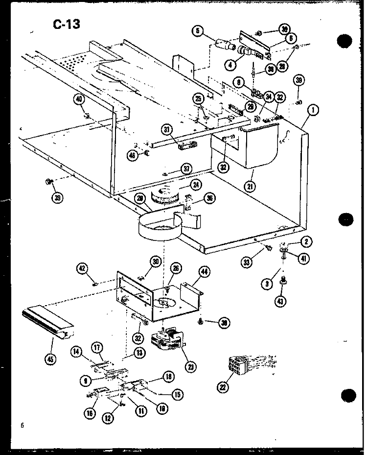 Page 2 Diagram and Parts List for CRRL-9TB P7521403M Amana Microwave