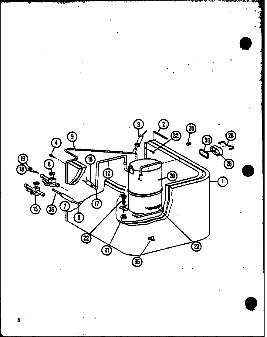 (srcf30u01b/p6917206c) (srcf36u01b/p6904407c) (srcf42u01b/p6904408c) (srcf30u01c/p6917208c) Diagram and Parts List for SRCF48U01B P6904409C Amana Air Conditioner