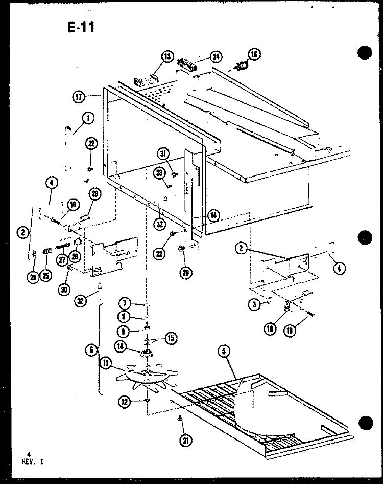 Page 1 Diagram and Parts List for RR-8T P7535701M Amana Microwave