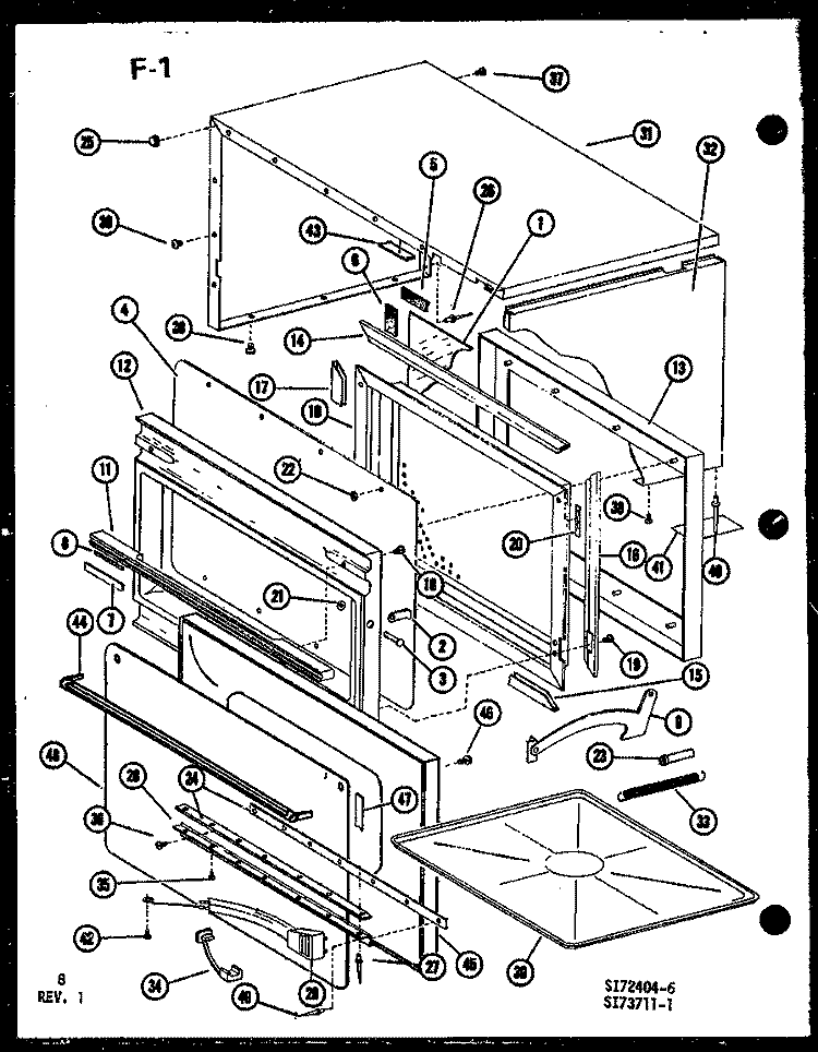 Page 3 Diagram and Parts List for RR-8T P7535701M Amana Microwave