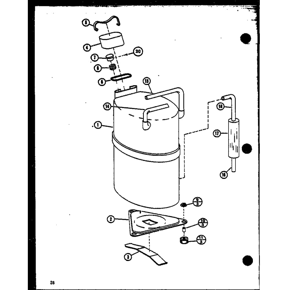 Diagram 9 Diagram and Parts List for PTC15300B P9913520R Amana Air Conditioner
