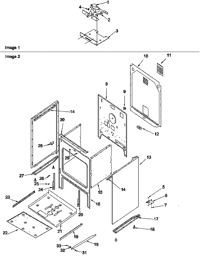 CABINET Diagram and Parts List for ARH6710E P1143604N E Amana Range