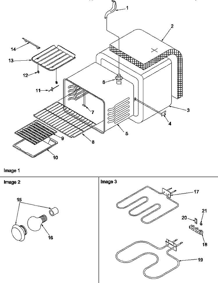 CAVITY Diagram and Parts List for ARH6710E P1143604N E Amana Range