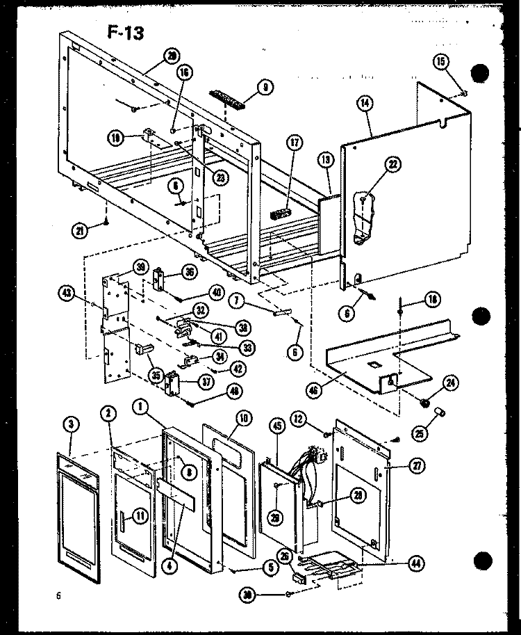Page 2 Diagram and Parts List for MVH-9T P7540901M Amana Microwave