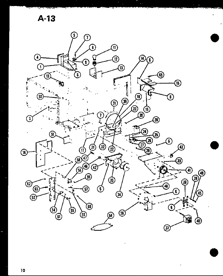 Page 4 Diagram and Parts List for CRMC-20B P7413005M Amana Microwave