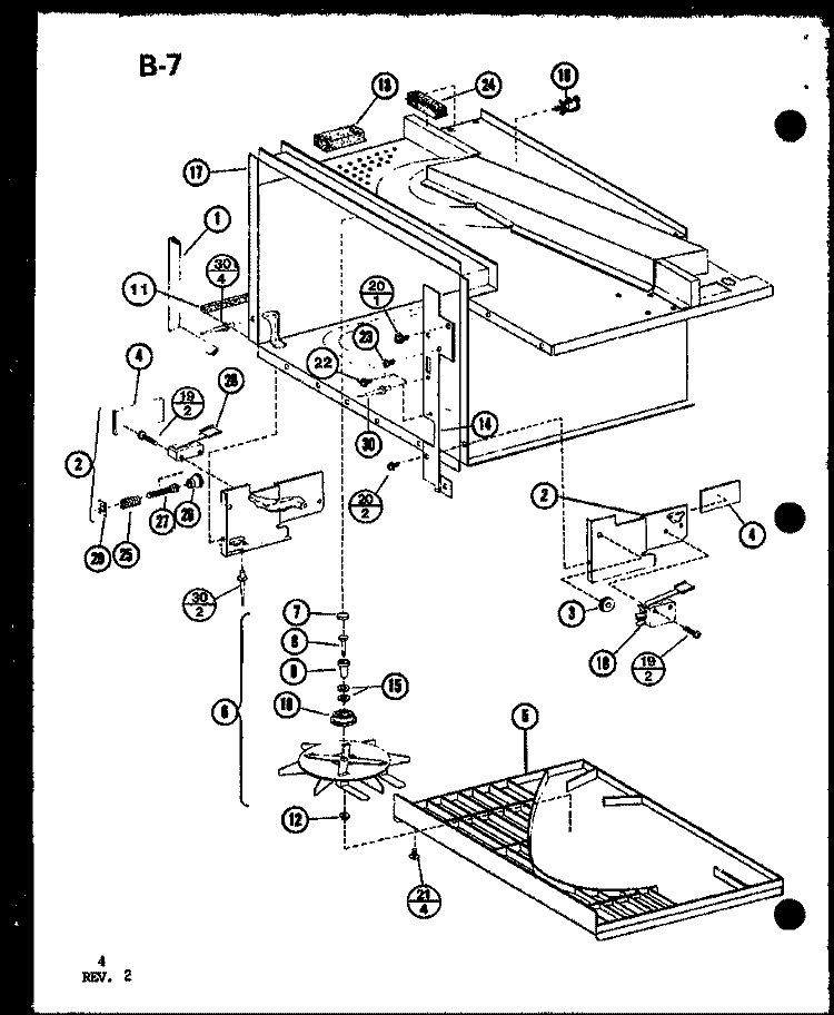 Page 1 Diagram and Parts List for CRRL-9TC P7553305M Amana Microwave
