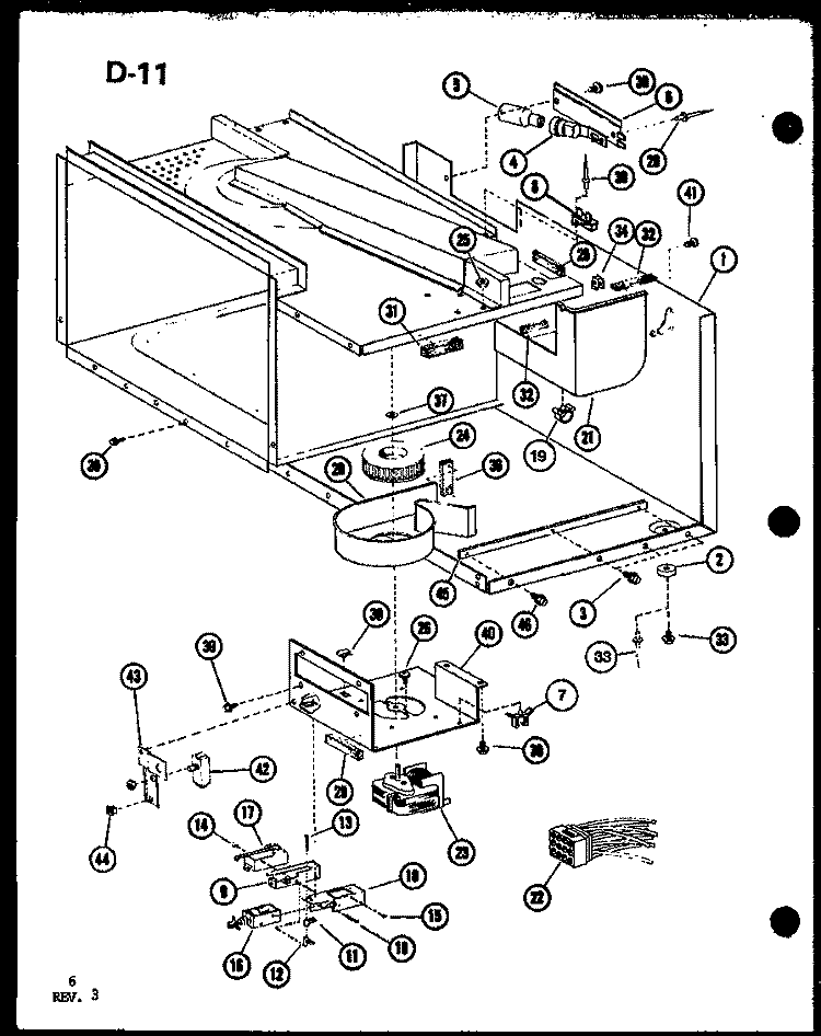 Page 2 Diagram and Parts List for CRRL-5C P7559004M Amana Microwave