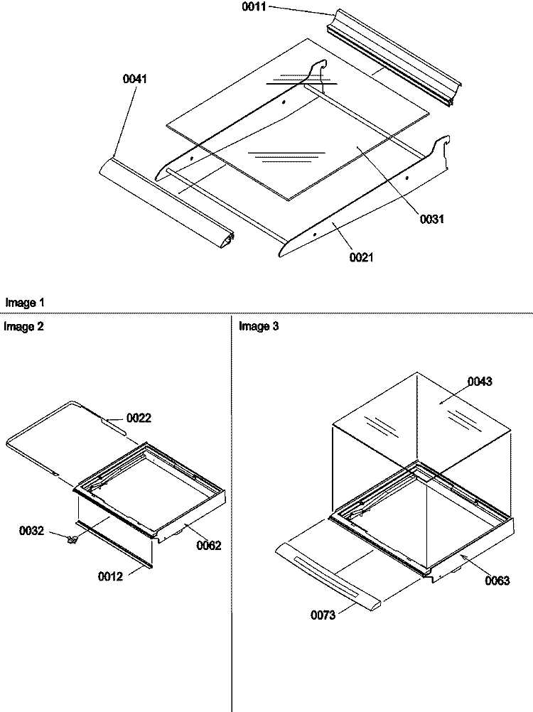 Deli, Shelves, Crisper Assy Diagram and Parts List for SCD23VBL P1315305W L Amana Refrigerator