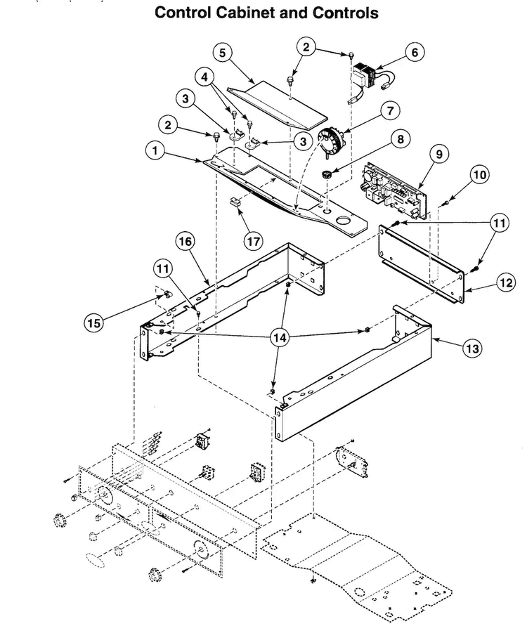 Controls 1 Diagram and Parts List for LTSA9AWN  Speed Queen Washer Dryer Combo