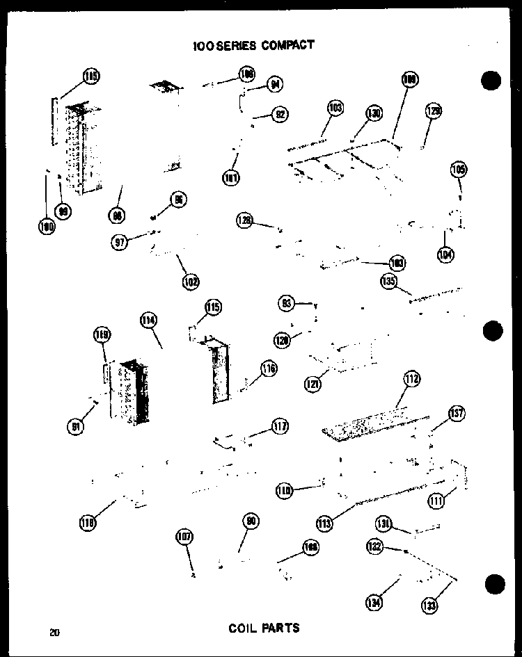 Coil Parts Diagram and Parts List for 12-2MW P54974-24R Amana Air Conditioner