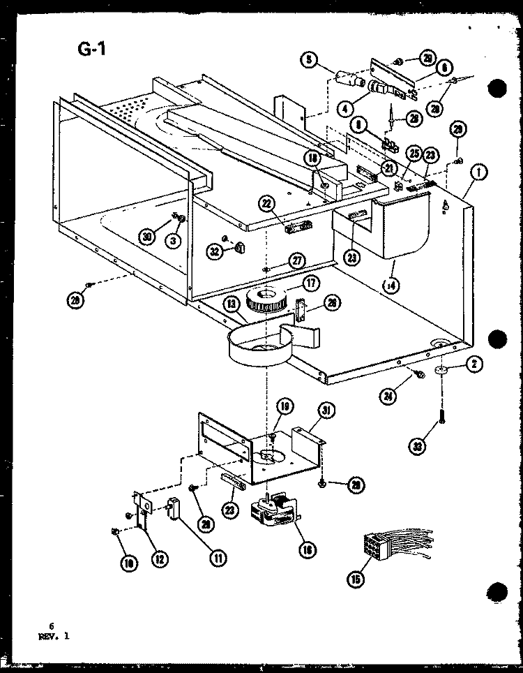 Page 2 Diagram and Parts List for RRL-10TD P7559401M Amana Microwave