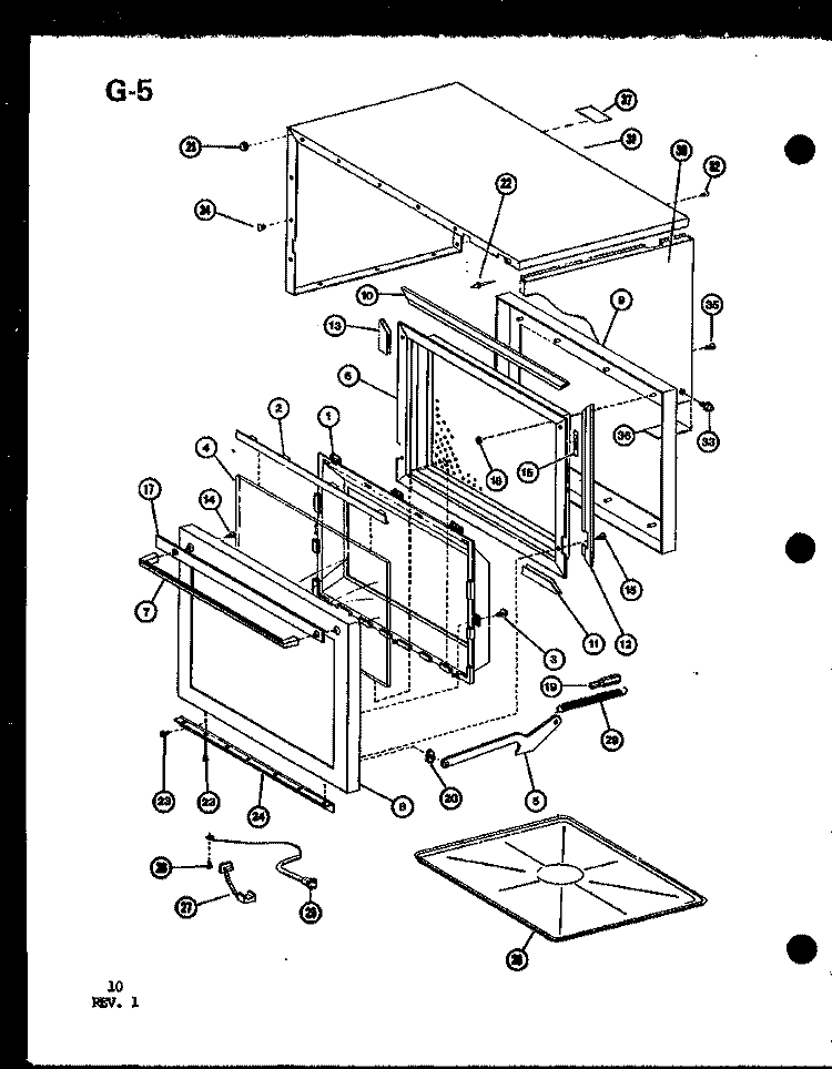 Page 4 Diagram and Parts List for RRL-10TD P7559402M Amana Microwave