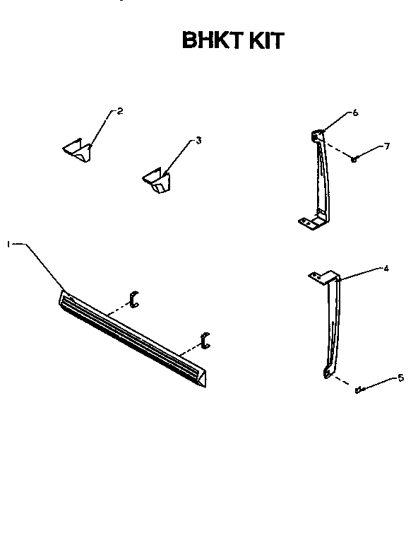 Bhkt Kit Diagram and Parts List for TX22R2-P1157706W  Amana Refrigerator