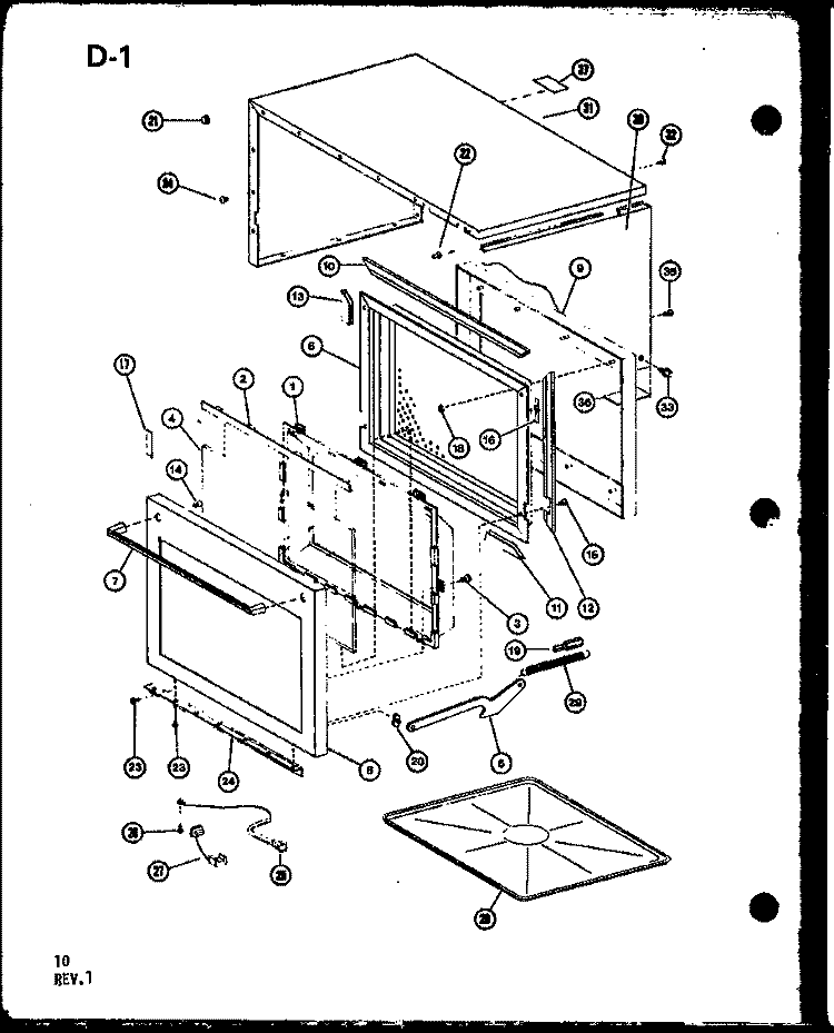 Page 4 Diagram and Parts List for RL-3 P7558904M Amana Microwave