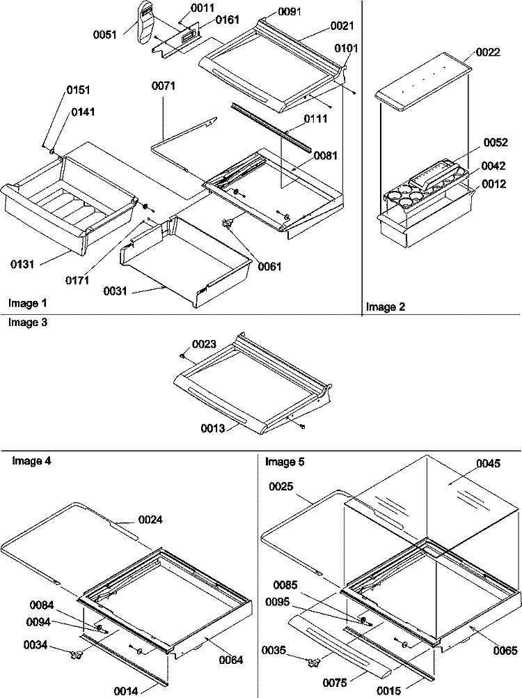 Deli, Shelves, Crisper Assy Diagram and Parts List for SBD522VE P1320303W E Amana Refrigerator