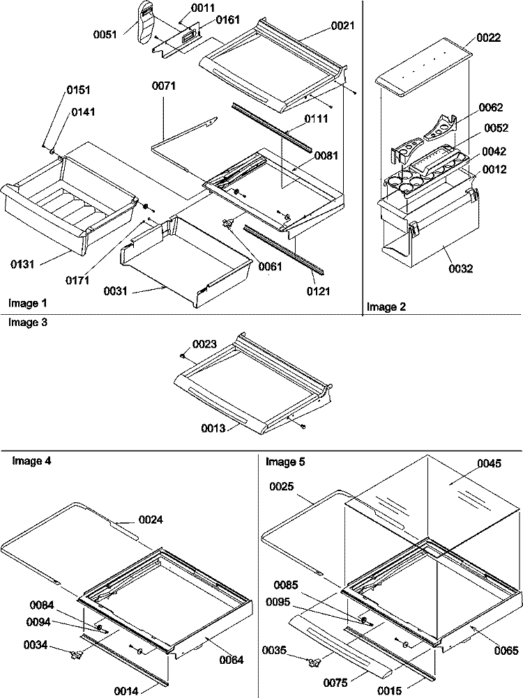 Deli, Shelves, Crisper Assy Diagram and Parts List for SRDE528VW P1320403W W Amana Refrigerator