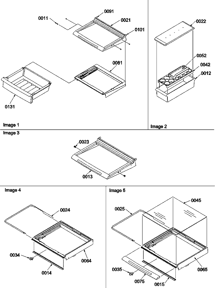 Deli, Shelves, Crisper Assemblies Diagram and Parts List for SX522VW P1320501W W Amana Refrigerator