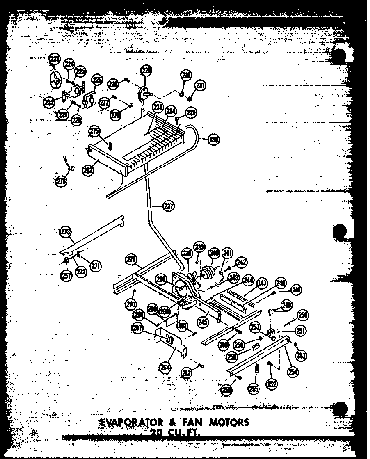 Section 22 Diagram and Parts List for TD20W-P60303-62W  Amana Refrigerator