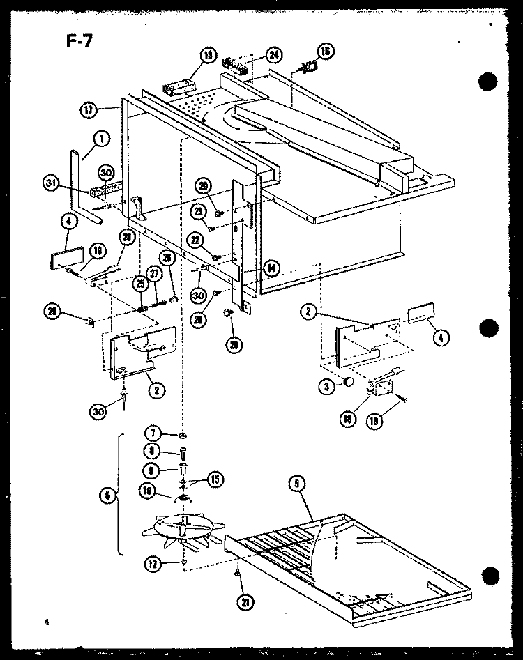 Page 1 Diagram and Parts List for RRL-8X P7643803M Amana Microwave