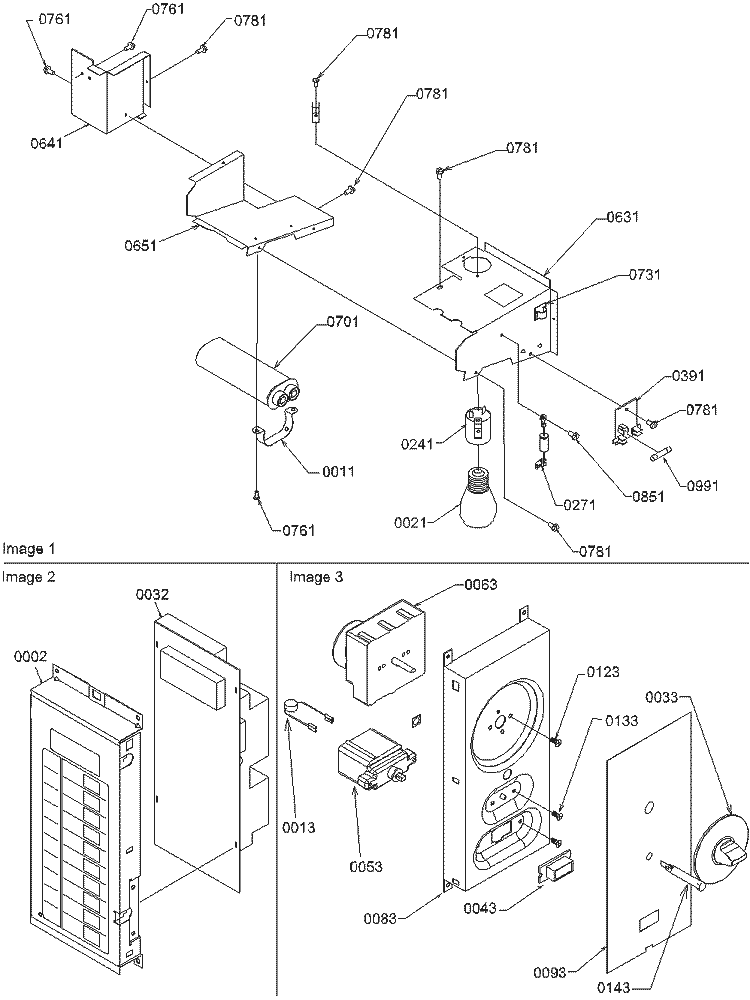 Light / Control Panel Assy Diagram and Parts List for RCS820BL P1140405M Amana Microwave