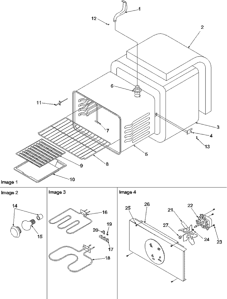 Cavity Diagram and Parts List for ARTC7003L P1143636N L Amana Range