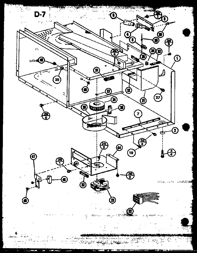 Page 2 Diagram and Parts List for RRL-9TC P7553306M Amana Microwave