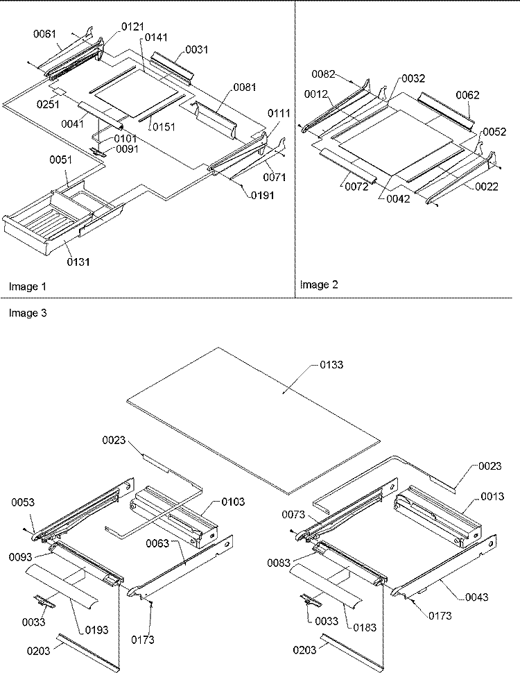 Shelving Assy Diagram and Parts List for TX19V2E P1306303W E Amana Refrigerator