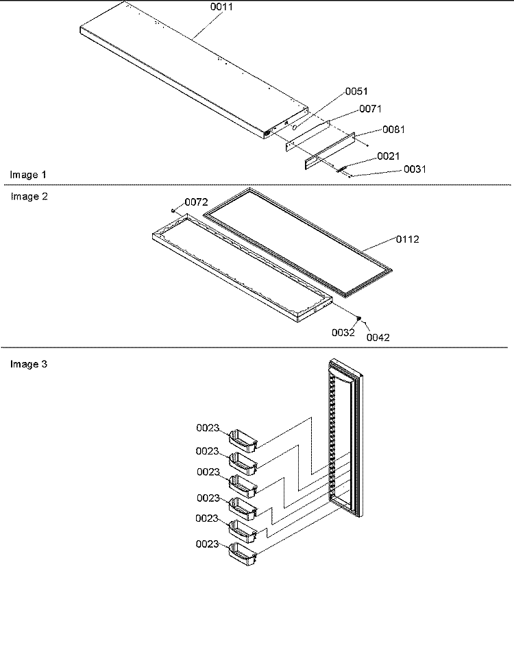 Freezer Door Diagram and Parts List for SB21VPSE P1315603W E Amana Refrigerator