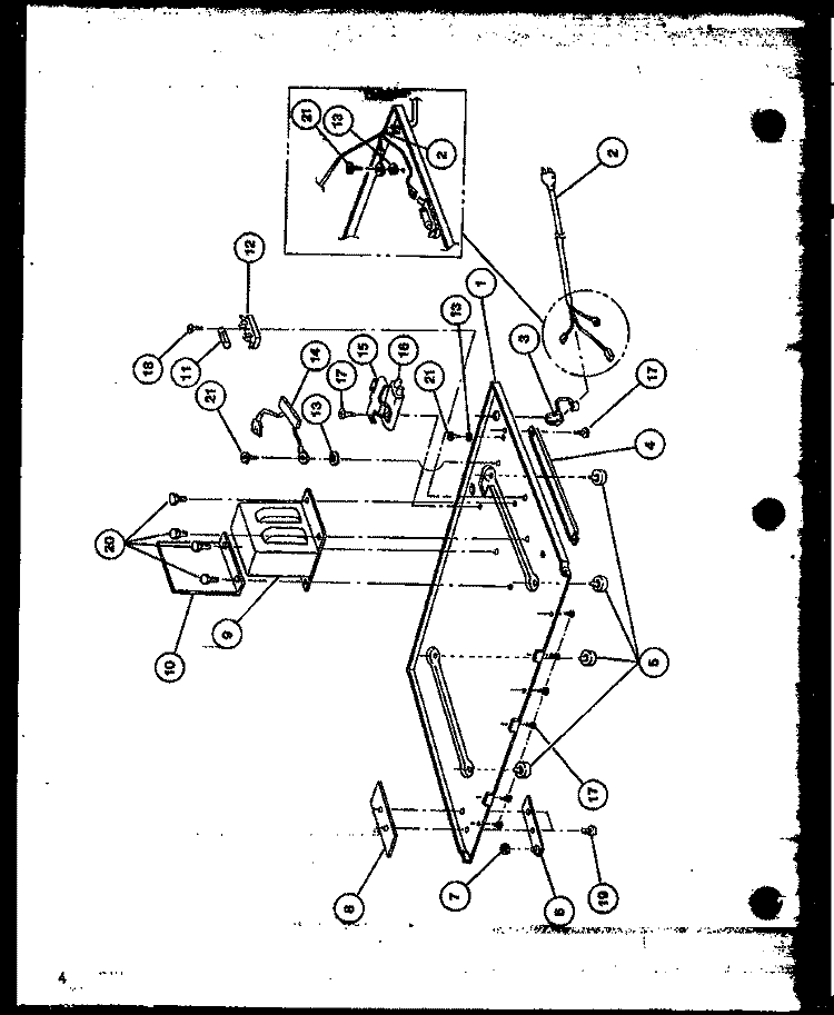 Page 1 Diagram and Parts List for ML-10 P7680401M Amana Microwave