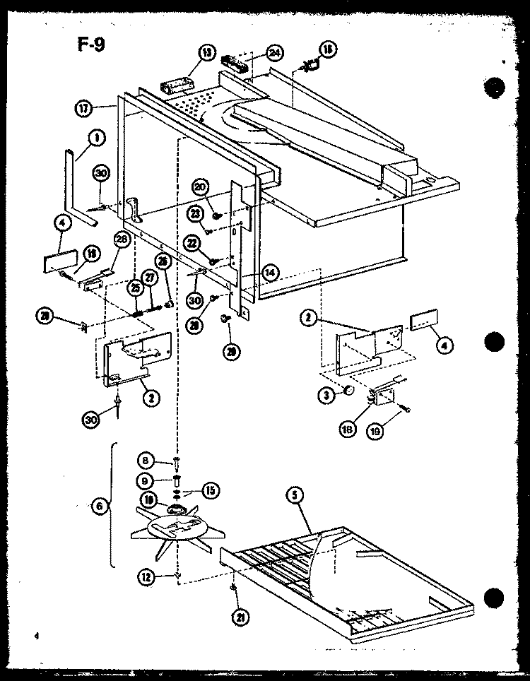 Page 1 Diagram and Parts List for CRRL-8XA P7643805M Amana Microwave