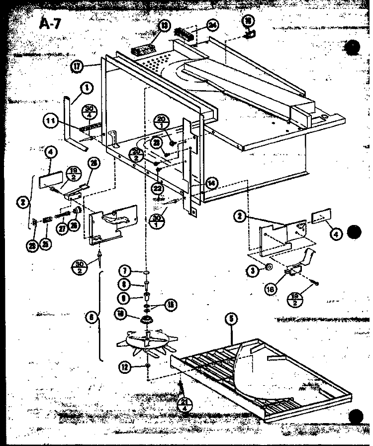 Page 1 Diagram and Parts List for RL6-5ET P7625101M Amana Microwave
