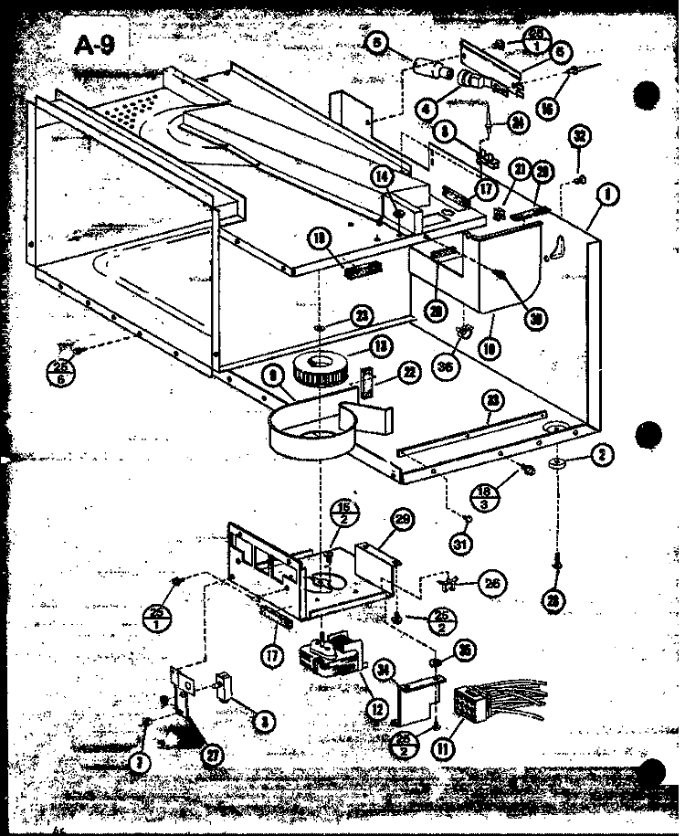 Page 2 Diagram and Parts List for RL6-5ET P7625101M Amana Microwave
