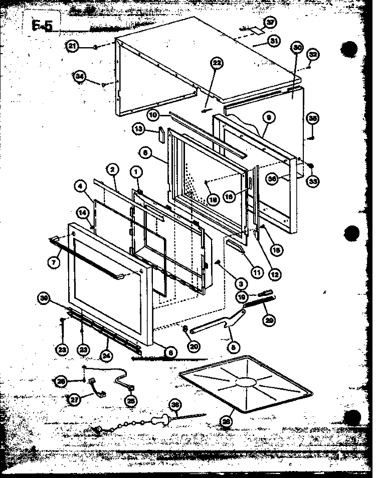 Page 3 Diagram and Parts List for RL6-10ET P7638302M Amana Microwave