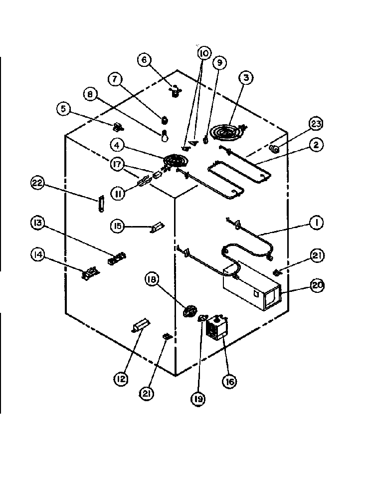 Page 6 Diagram and Parts List for MRR-1000-P8551401S  Amana Microwave Oven Combo