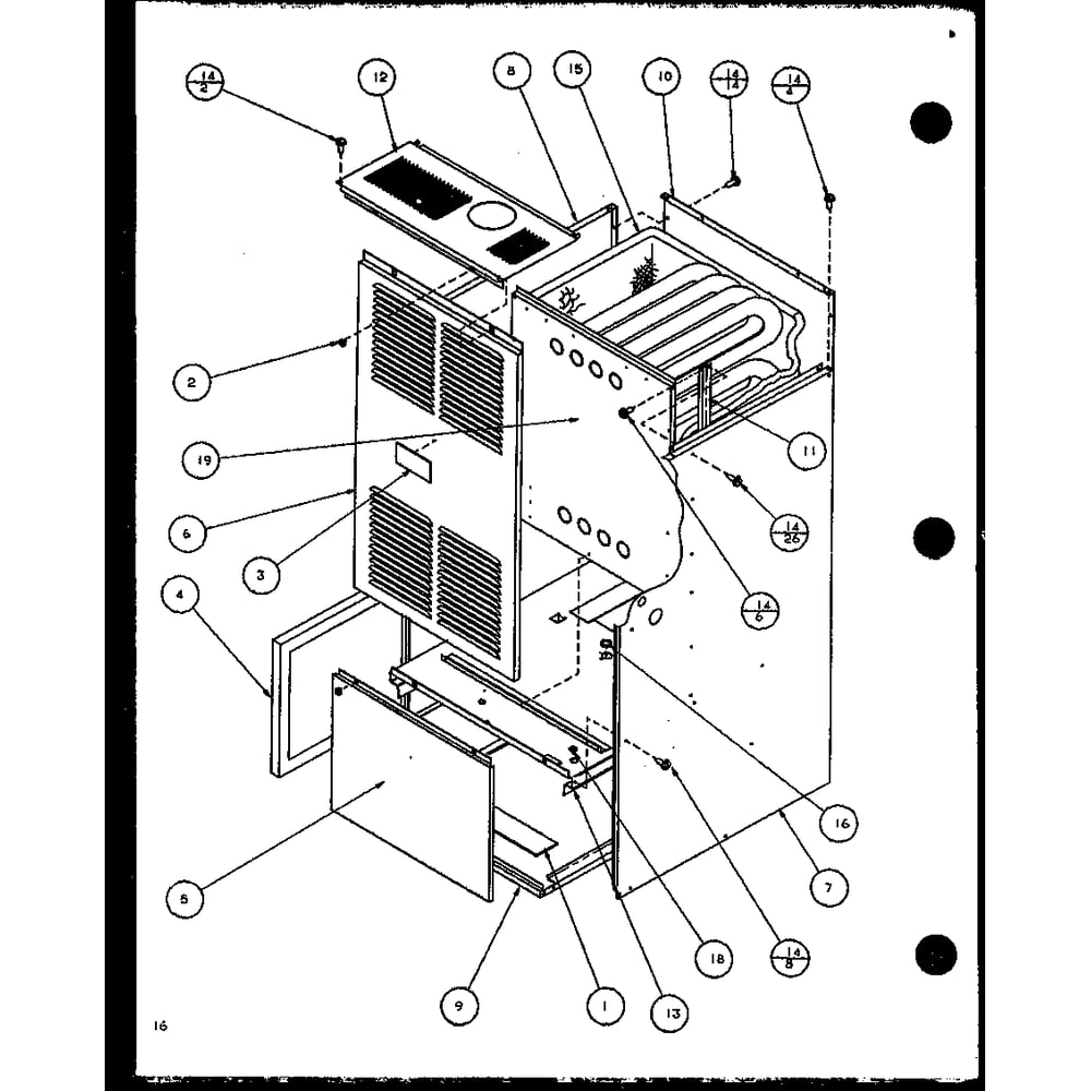 Diagram 2 Diagram and Parts List for GUI070C30B P1106402F Amana Furnace