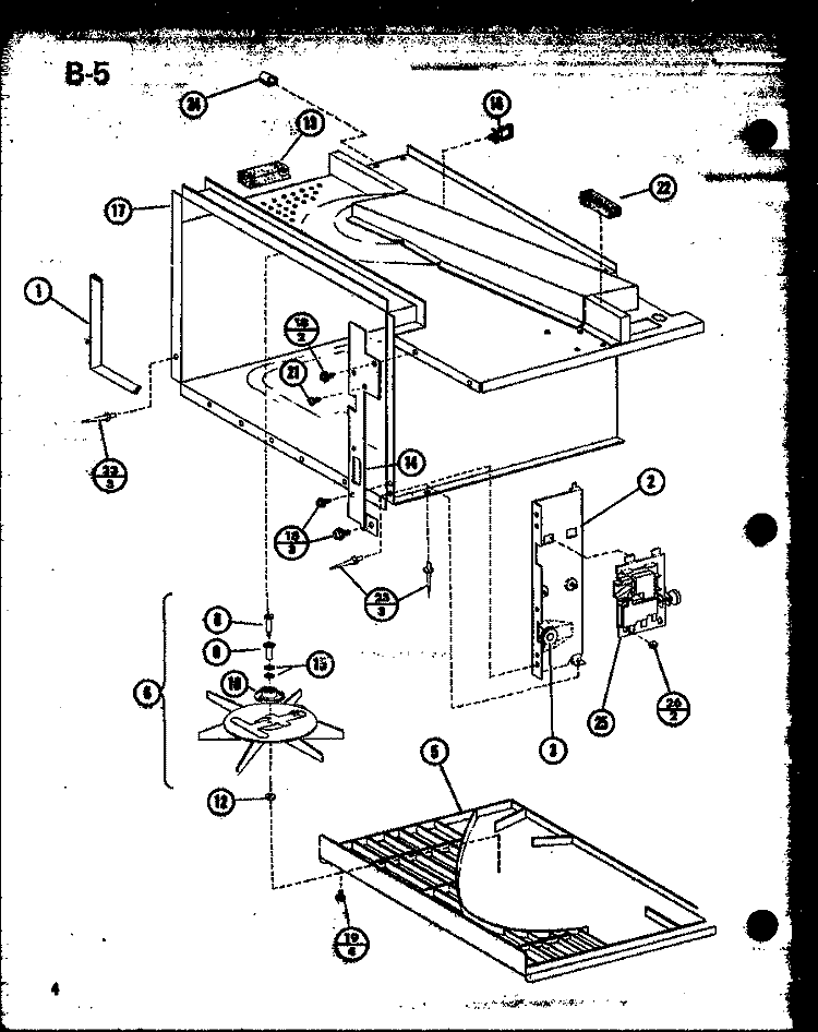 Page 1 Diagram and Parts List for RR-820 P7660401M Amana Microwave
