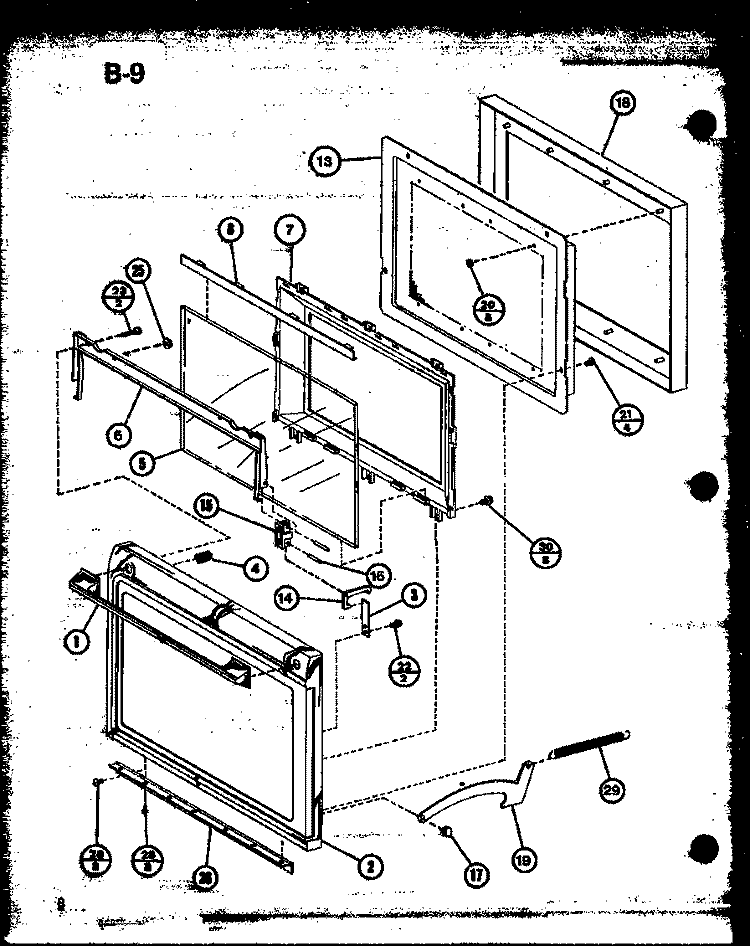 Page 3 Diagram and Parts List for RR-820 P7660401M Amana Microwave