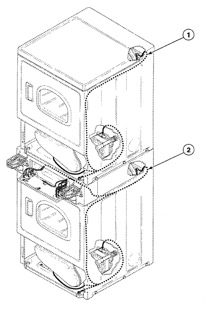 Harnesses Diagram and Parts List for SSE307LF1500  Speed Queen Dryer