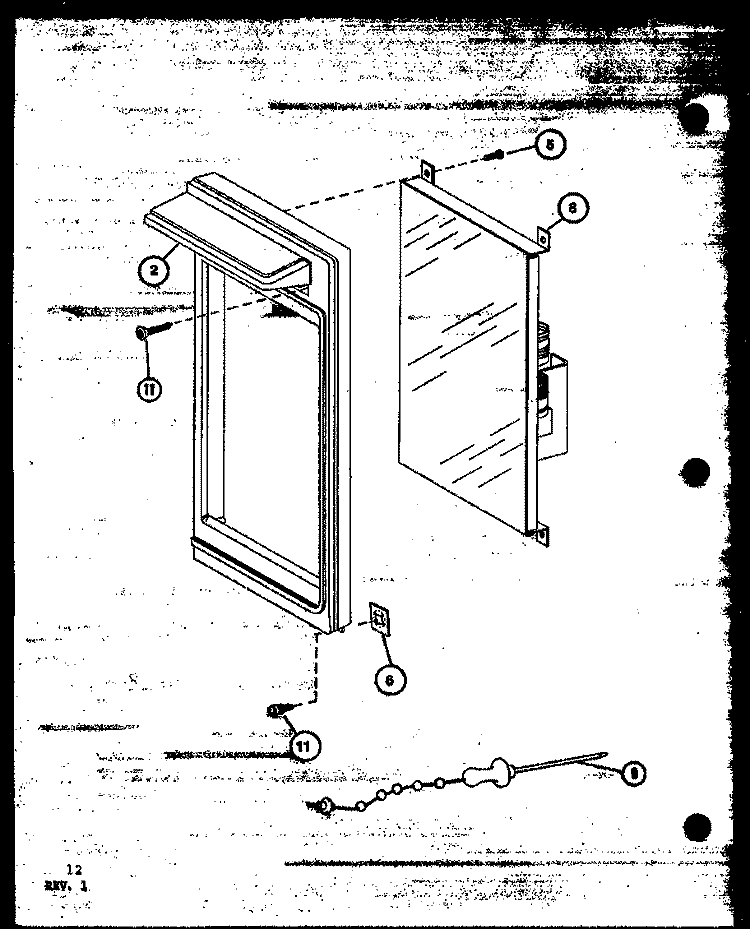 Page 5 Diagram and Parts List for RR920 P7660501M Amana Microwave