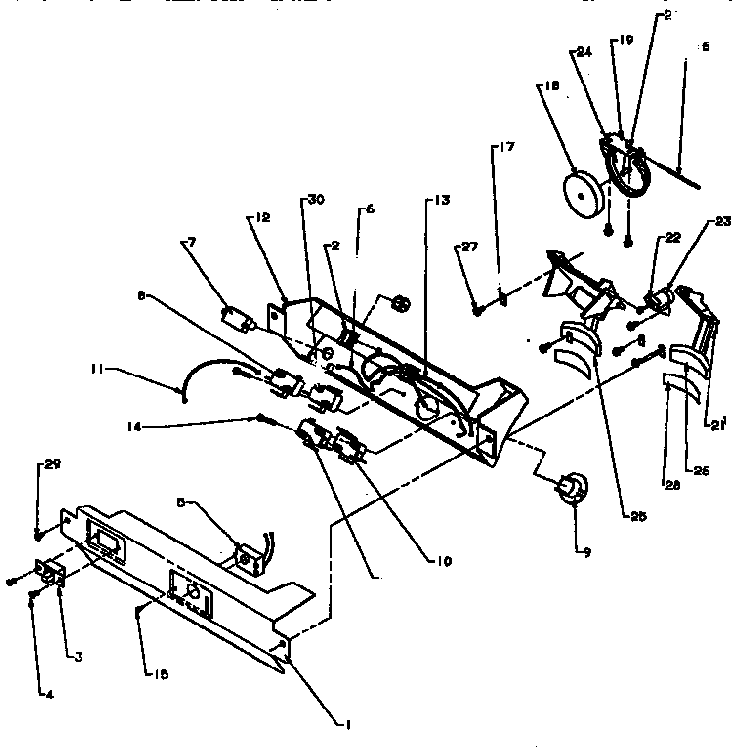 Ice And Water Cavity Diagram and Parts List for SXD25A-P1162436W  Amana Refrigerator