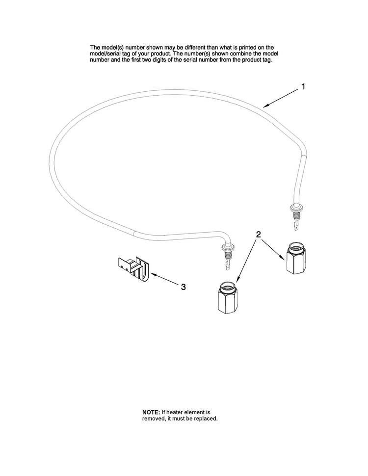 Heater Parts Diagram and Parts List for MDB8851AWS1  Maytag Dishwasher