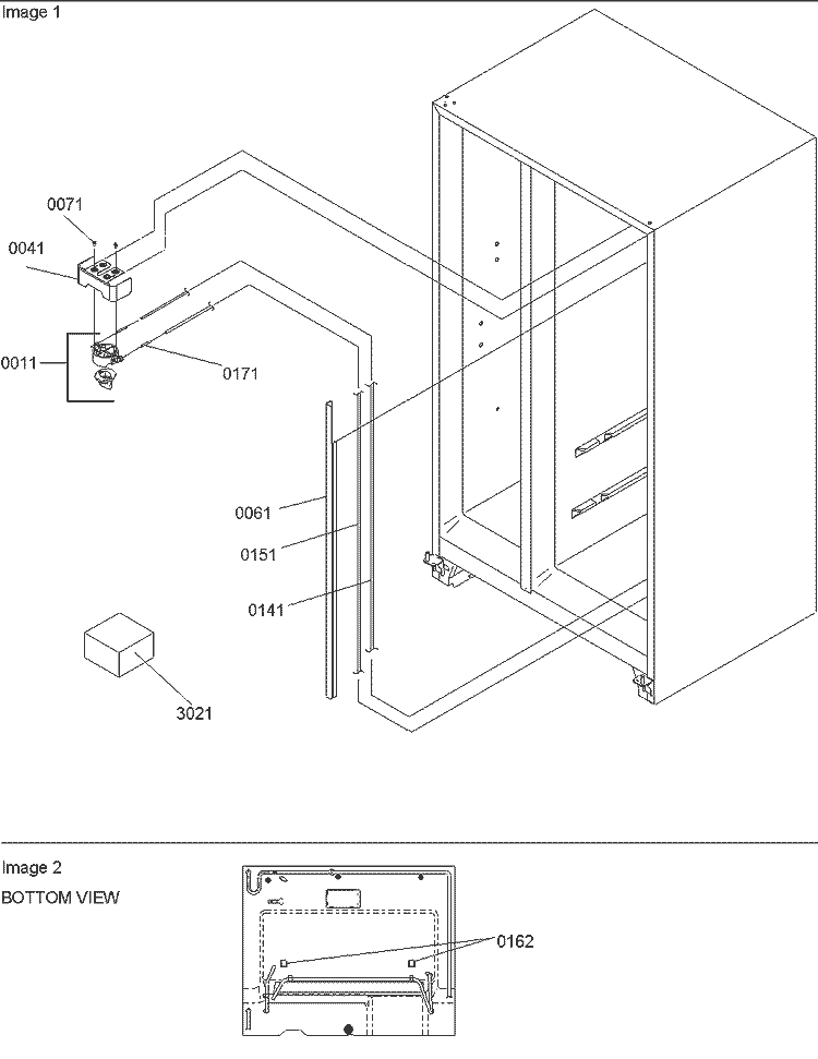 Water Filter Assy & Water Valves Diagram and Parts List for SPD26VL P1315210W L Amana Refrigerator