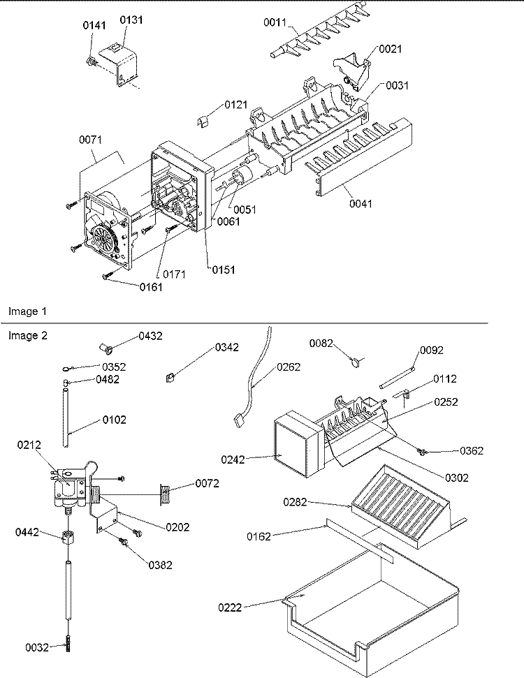 Ice Maker Parts & Add on Ice Maker Kit Diagram and Parts List for SX23VL P1315401W L Amana Refrigerator