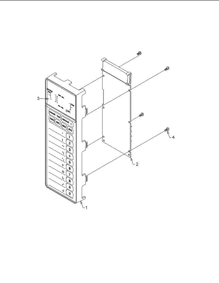 Control Panel Diagram and Parts List for FS8EVP P1185602M Menumaster Microwave